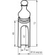 Ковпачок Comit кави верхівка фігурна D14 (39241)