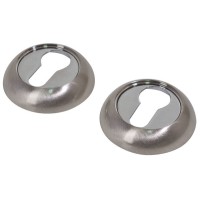 Накладка дверна під ключ Comit CMRY-59 R хром/матовий нікель(33204)