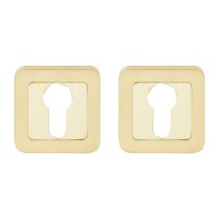 Накладка дверна під ключ RDA Cube, Sens RY-40 полірована латунь/матова латунь (34772)