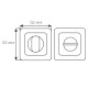 Накладка COMIT WC-40 WC, silver/хром (49064)