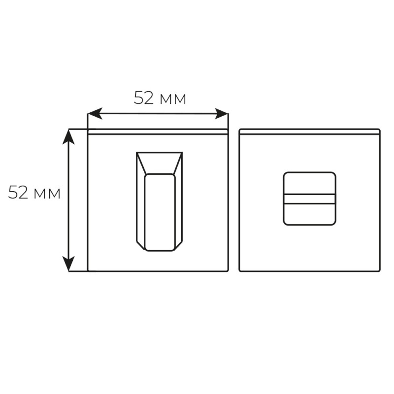 Накладка Tupai 4040 5SQ-142 WC нікель (51848)