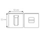 Накладка Tupai 4040 5SQ-142 WC нікель (51848)