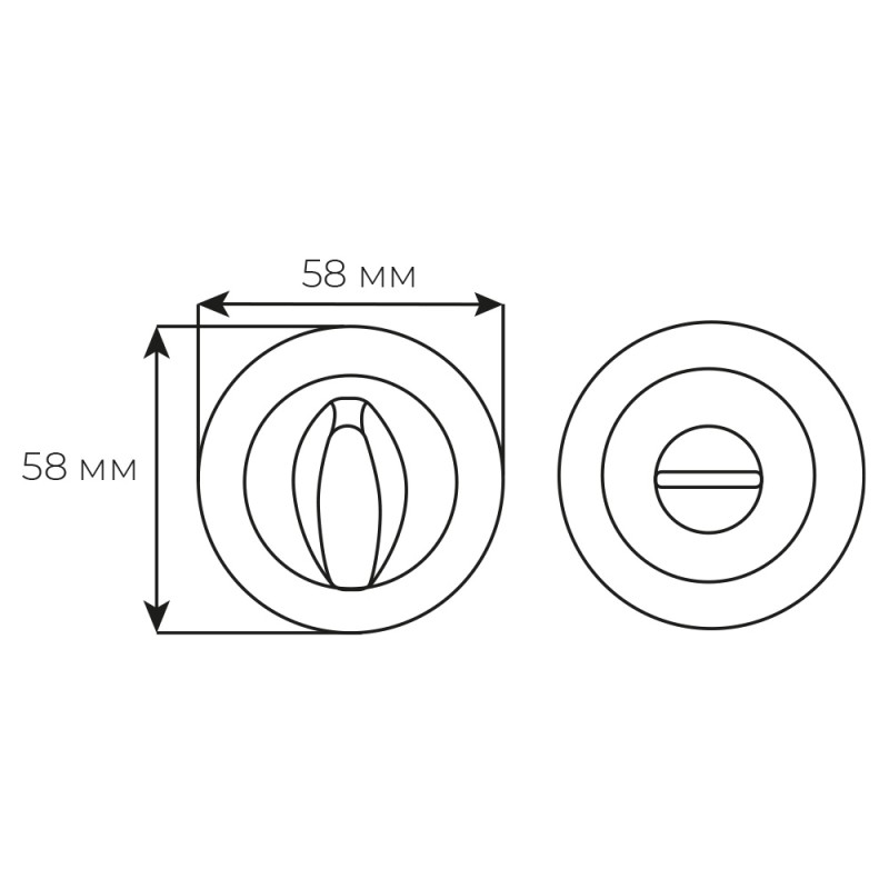 Накладка WC Fimet 250F F01 полірована латунь (38699)