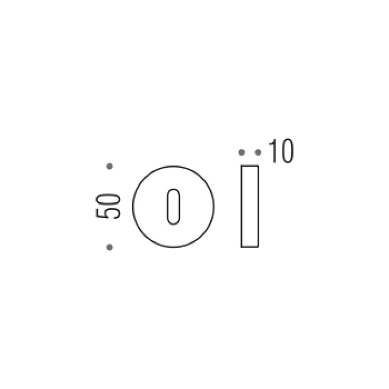 Дверна накладка під проріз Colombo Design CD 1043 матовий хром (Blazer, Flessa, Gaia, Gira, Madi, Meta, Milla, Nagare, Olly, Tender, Tool, Twitty, V