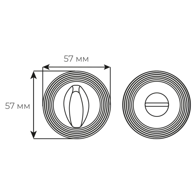 Накладка WC Fimet 269 F101 золото Pave (34247)