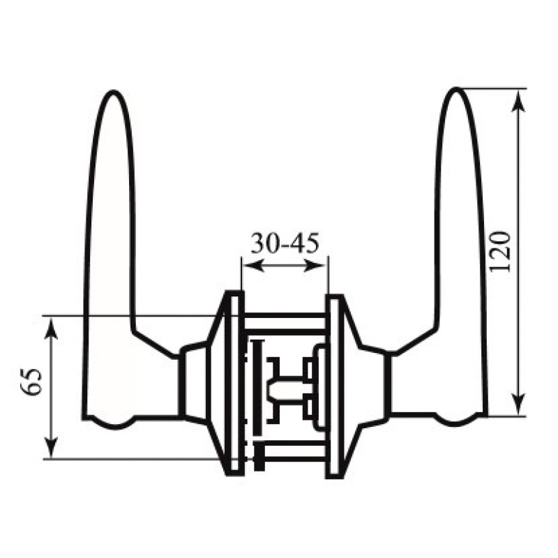 Ручка замок RDA 891 матовий нікель(35415)