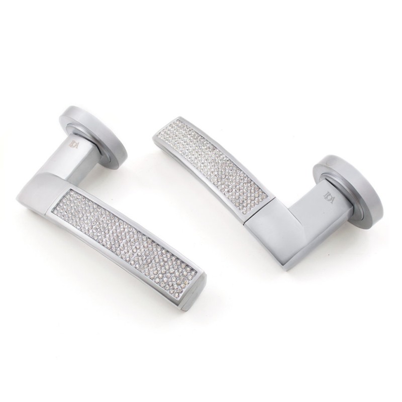 Дверна ручка RDA Icaro Swarovski матовий хром (20651)