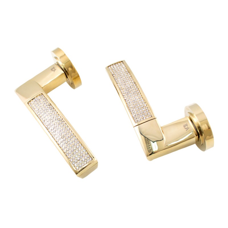 Дверна ручка RDA Icaro Swarovski PVD (20650)