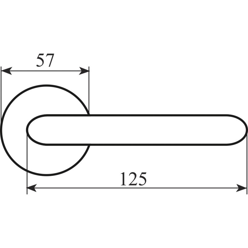 Ручка Fimet 173-269 F45 Vittoria античне залізо R ф/з (34016)