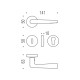 Дверна ручка Colombo Design Robotre CD91 матове золото (7279)