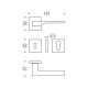 Дверна ручка Colombo Design Dea FF 21 матовий хром (28844)