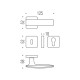 Дверна ручка Colombo Design Bold PT11 матовий хром (21003)