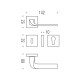 Дверна ручка Colombo Design ISY BL11 RSB матовий хром (21094)