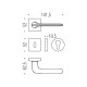 Дверна ручка Colombo Design RoboquattroS ID 51 матовий хром (33568)