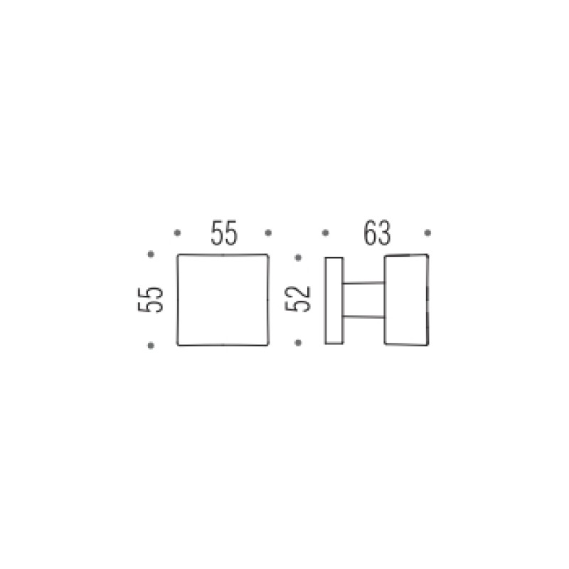 Дверна ручка Colombo Design Square LC25 матовий хром (35960)