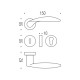 Дверна ручка Colombo Design Wing DB 31 zirconium gold HPS (28986)