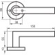 Комплект Ручка Comit SS201 + засувка Bruno 245SN модель 6-45 + Завіса Bruno 100 * 75 * 2,2 (4 підшитий) нержавійка сталь (39659)