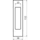 Ручка для розсувних дверей RDA SL-152 SB матова латунь (37928)