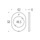 Дверна накладка під замок Colombo Design Blindate PB01 хром (15960)