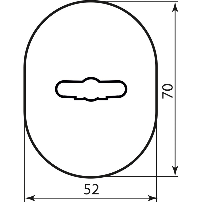 Накладка для замка Mottura 95324 BR бронза (анодування) (24655)