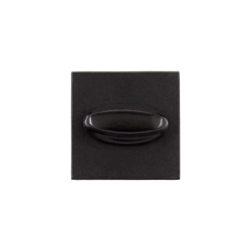 Поворотник до засувки квадратний 52*52мм матовий чорний