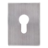 Декоративна накладка Protect під циліндр 60X80mm WSC хром матовий брошований