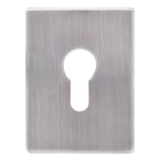Декоративна накладка Protect під циліндр 60X80mm WSC хром матовий брошований