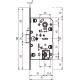Механізм WC Mediana Evolution AGB B011025012 антична латунь WC 96мм (25212)