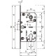 Механізм під циліндр Mediana Evolution AGB B011035012 антична латунь 85мм (25230)