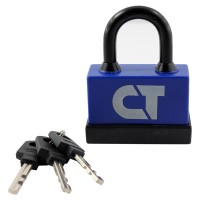 Замок навісний Comit 65 мм відкритий, сталевий (абмарний) 3кл синій