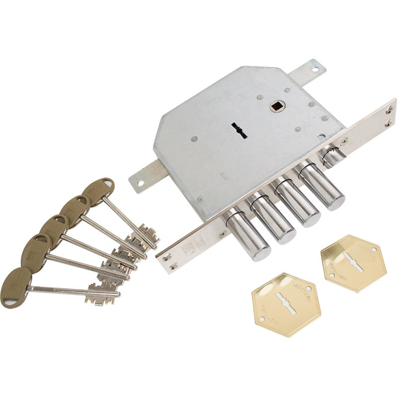 Замок для вхідних дверей 4-х ригеля Mottura 89723D5000 (29134)
