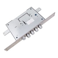 Замок Securemme 2403RCR0328S67 4-ригеля з засувкою під тяги, 5 + 1 ключ