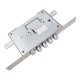 Замок Securemme 2403RCR0328S67 4-ригеля з засувкою під тяги, 5 + 1 ключ