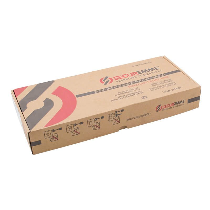 Замок Securemme 2503LCR0328S67 4-ригеля з засувкою під тяги, 5 + 1 ключ, лівий