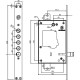 Замок Securemme 2503LCR0328S67 4-ригеля з засувкою під тяги, 5 + 1 ключ, лівий
