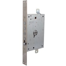Замок для вхідних дверей 4 ригелі з засувкою Mottura Art. 52J771BDRN5DCWM правий, матовий нікель 