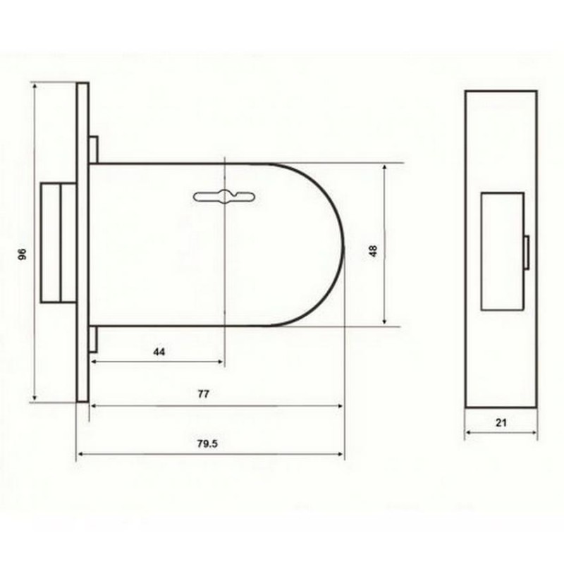 Замок для вхідних дверей Bruno 157F (33067)
