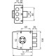 Замок для вхідних дверей накладної Mottura 30401VS50C5 (5207)