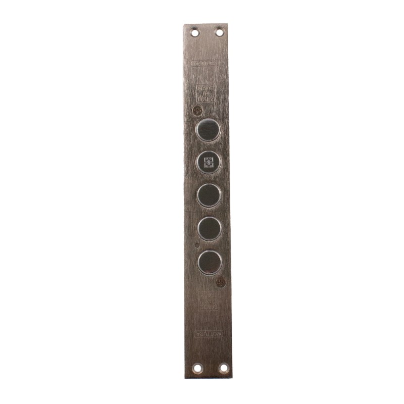 Замок 5-ригелів Mottura Art. 50798S5, 5 ключів, 60 mm, накладки, хром (49402)