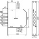 Замок 5-ригелів Mottura Art. 50798S5, 5 ключів, 60 mm, накладки, хром (49402)