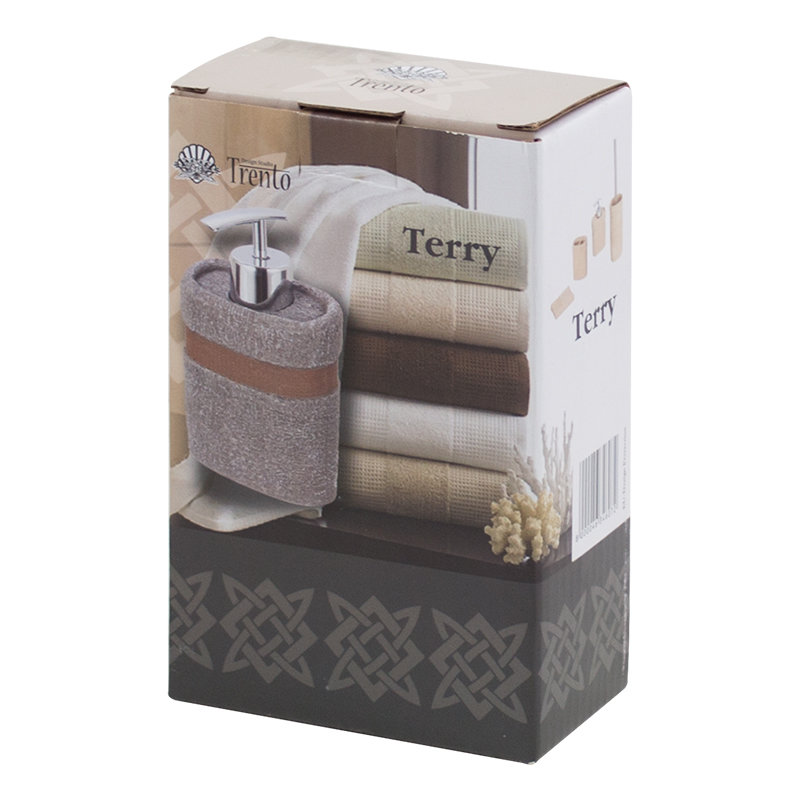 Дозатор рідкого мила Trento Terry, коричневий (46346)