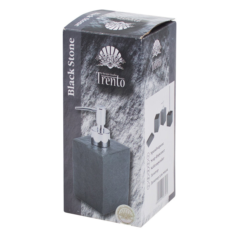 Дозатор рідкого мила Trento Black Stone, 300 мл