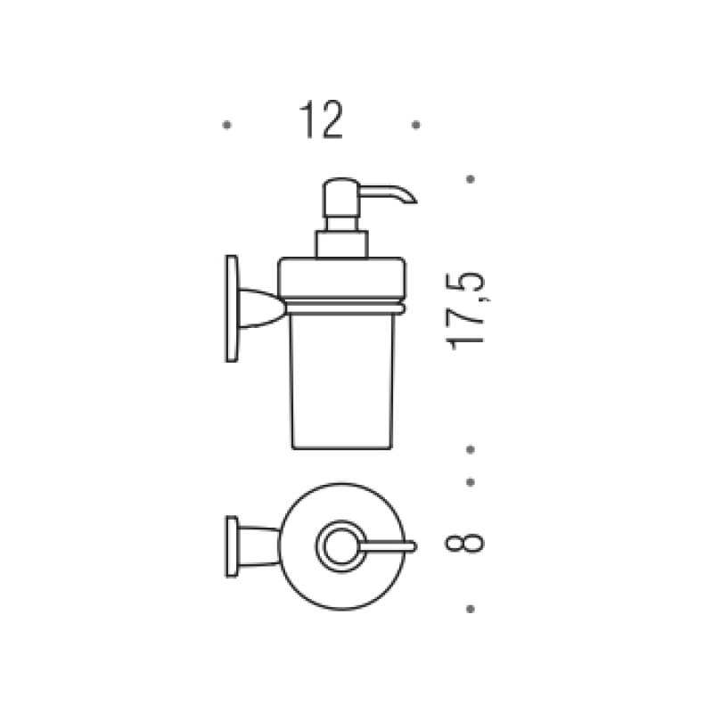 Дозатор рідкого мила Colombo Design Bart B9308 (3724)