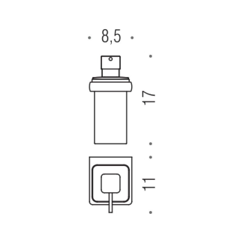 Дозатор рідкого мила Colombo Design Lulu B9321, золото (23626)