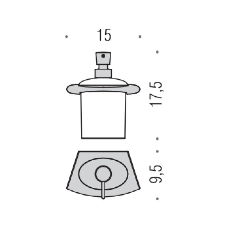 Дозатор рідкого мила Colombo Design Land B9318 (8235)