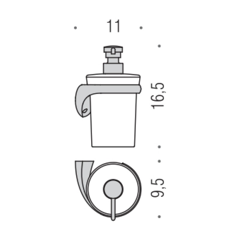 Дозатор рідкого мила Colombo Design Link B9310SX (2887)