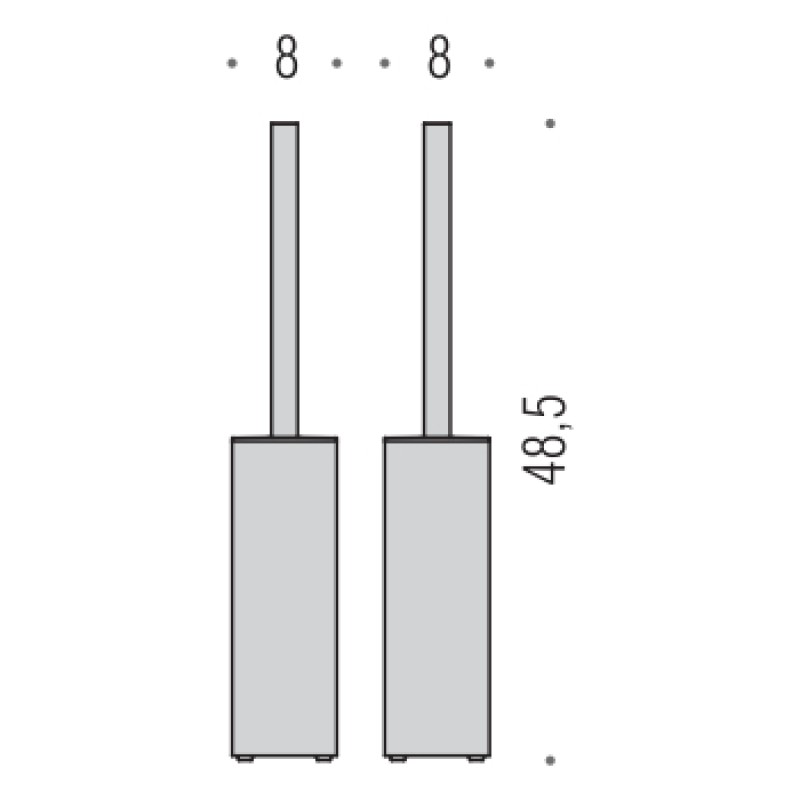 Йоржик для унітазу Colombo Design Look B1606 (6751)