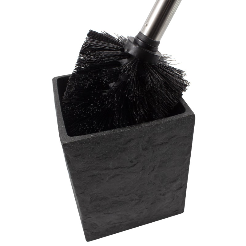 Йоржик для унітазу Trento Black Stone (46590)