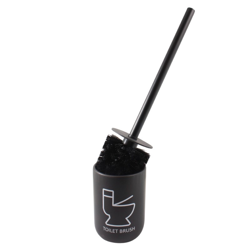 Йоржик для унітазу Trento Bene Black, чорний