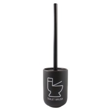 Йоржик для унітазу Trento Bene Black, чорний